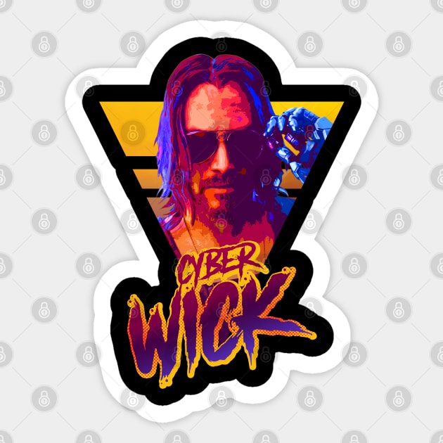 cyber wick Sticker by willitone